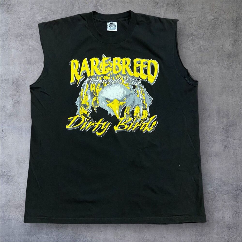 Pro 5 Rare Breed Motorcycle Club Dirty Birds Eagle Sleeveless Tee Black 2XL